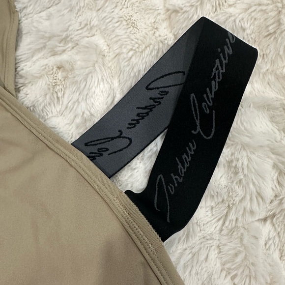 NWT Tan Medium Nike SportsBra from the Jordan Collection with unique straps - Picture 5 of 10